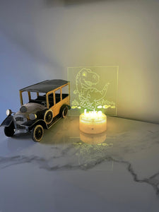 Personalised Dinosaur Night Light - Lighting