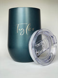 Teal Reusable Stainless Steel Personalised Drink Tumbler or Coffee Mug