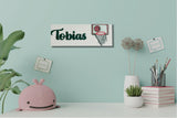 Kids Bedroom Door Sign , Personalised Sign for Study Area - Basketball - Name Plaques