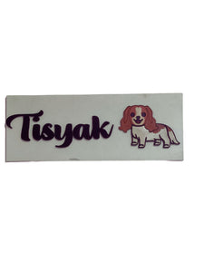 Kids Bedroom Door Sign , Personalised Sign for Study Area - Pet Dog Lover - Name Plaques